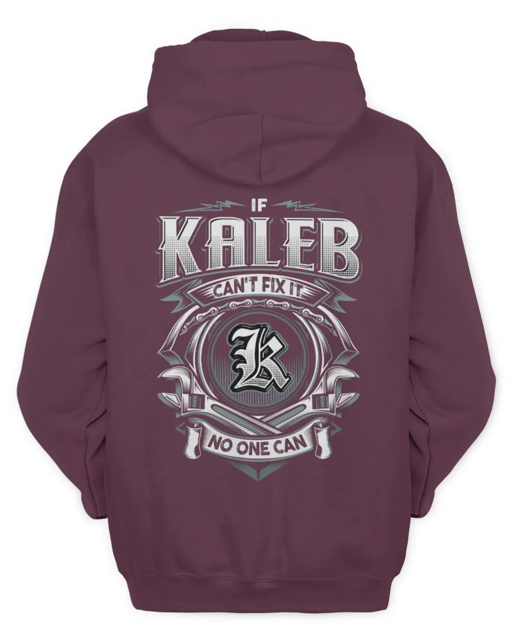 KALEB AP81-K4-626 - Personalized Ahmed Quote Apparel “If Ahmed Can't Fix It, No One Can” - Unisex Hoodie - Maroon
