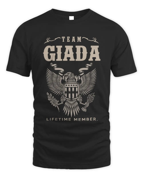 GIADA TP06-K82 – Personalized Classic Style Apparel “Team NAME Lifetime Member” - Unisex Standard T-Shirt - Black