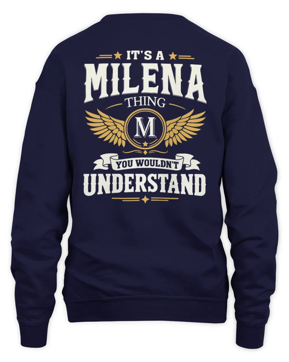 MILENA KT06-M008 It’s a [NAME] Thing – You Wouldn’t Understand | Personalized Vintage T-Shirt - Unisex Sweatshirt - Navy