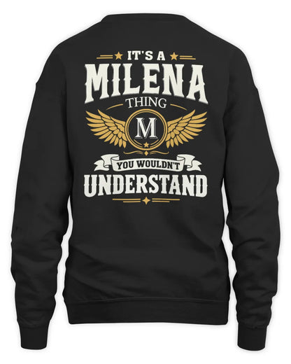 MILENA KT06-M008 It’s a [NAME] Thing – You Wouldn’t Understand | Personalized Vintage T-Shirt - Unisex Sweatshirt - Black