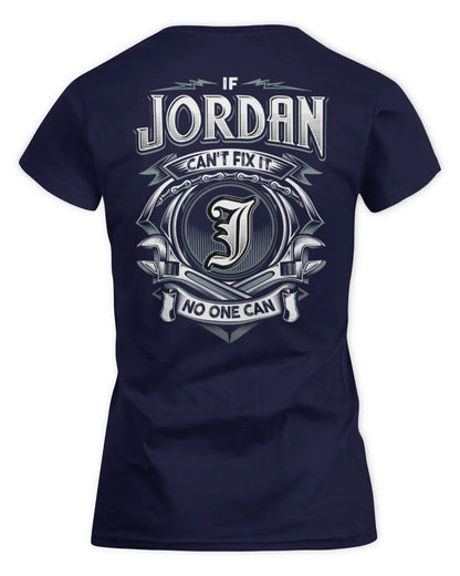 JORDAN AP81-K4-626 - Personalized Ahmed Quote Apparel “If Ahmed Can't Fix It, No One Can” - Women's Standard T-Shirt - Navy