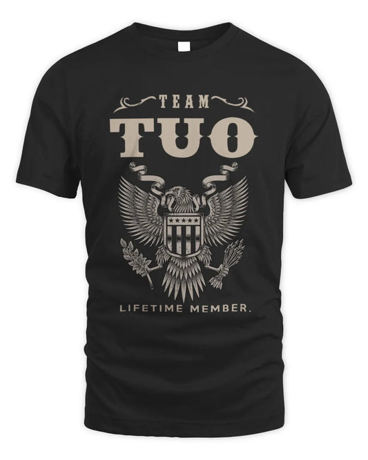 TUO TP06-K82 – Personalized Classic Style Apparel “Team NAME Lifetime Member” - Unisex Standard T-Shirt - Black