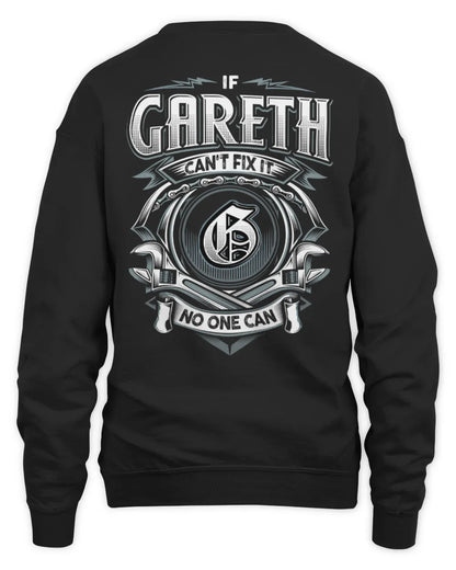 GARETH AP81-K4-626 - Personalized Ahmed Quote Apparel “If Ahmed Can't Fix It, No One Can” - Unisex Sweatshirt - Black