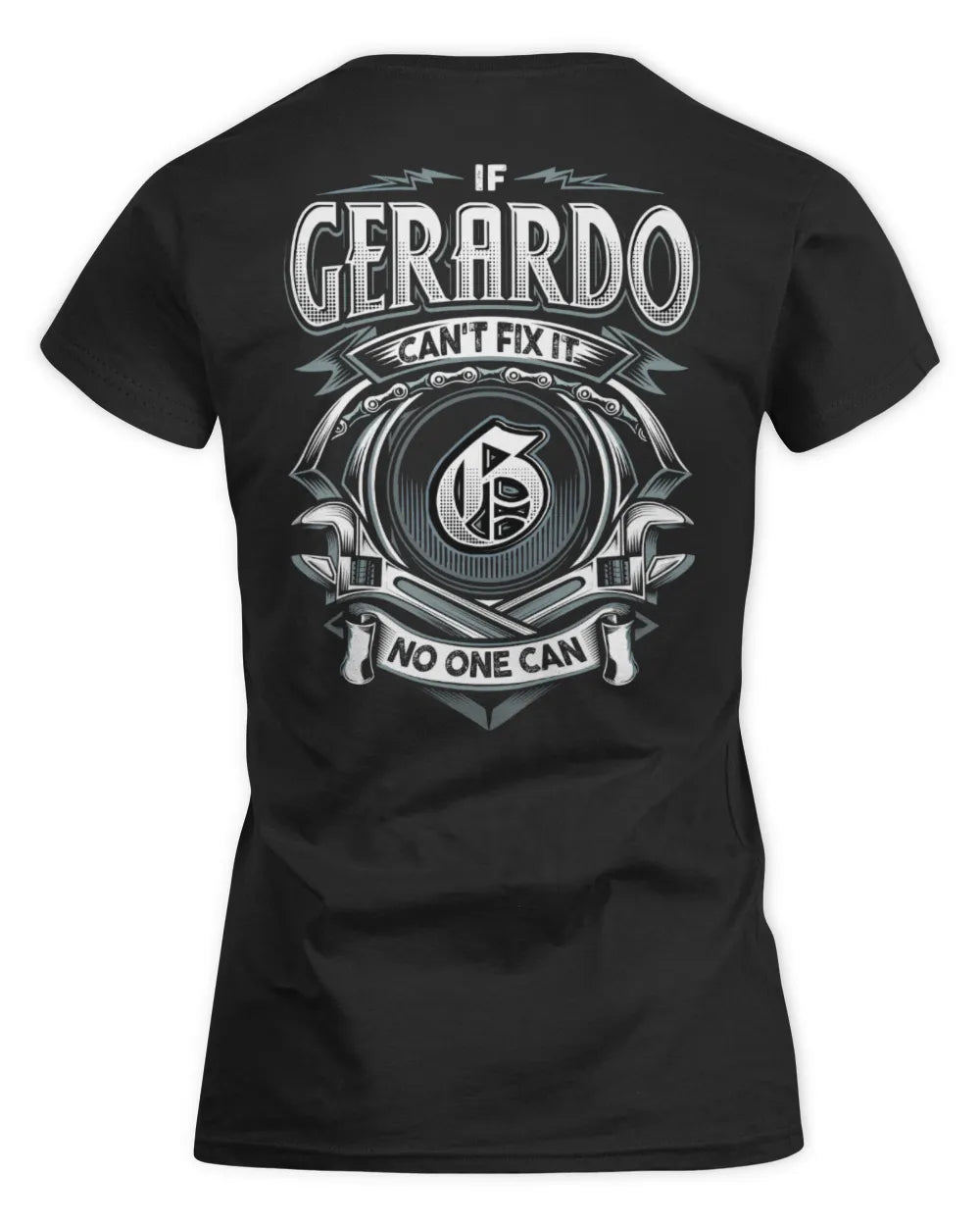 GERARDO AP81-K4-626 - Personalized Ahmed Quote Apparel “If Ahmed Can't Fix It, No One Can” - Women's Standard T-Shirt - Black