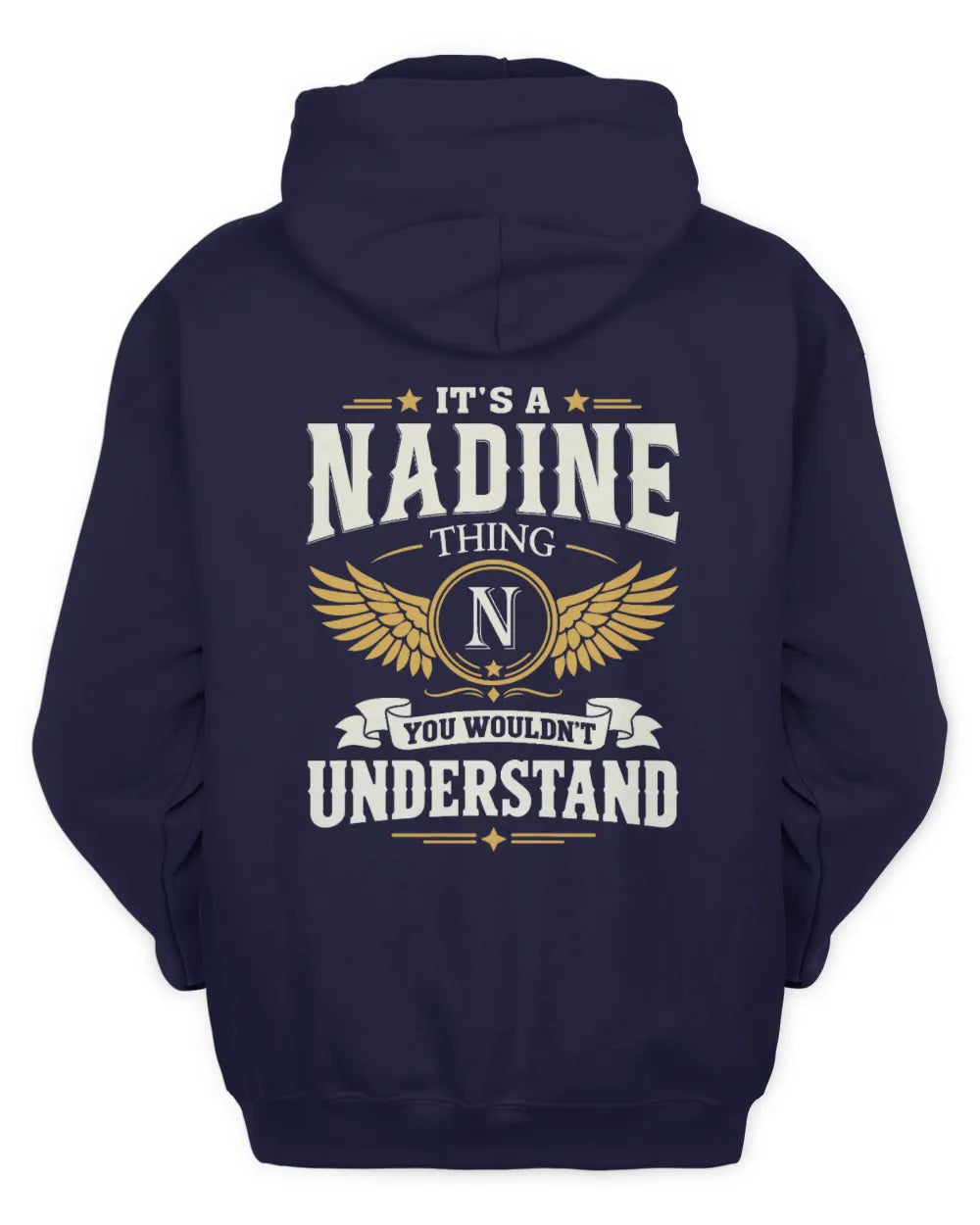 NADINE KT06-M008 It’s a [NAME] Thing – You Wouldn’t Understand | Personalized Vintage T-Shirt - Unisex Hoodie - Navy