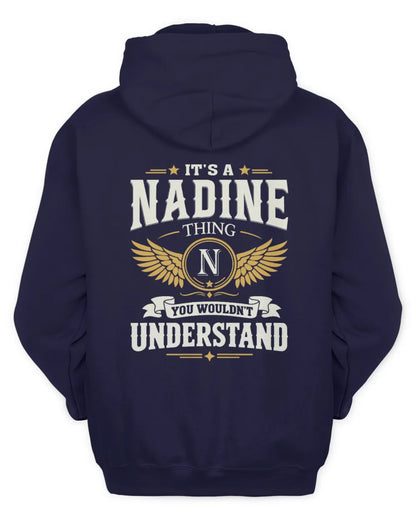 NADINE KT06-M008 It’s a [NAME] Thing – You Wouldn’t Understand | Personalized Vintage T-Shirt - Unisex Hoodie - Navy