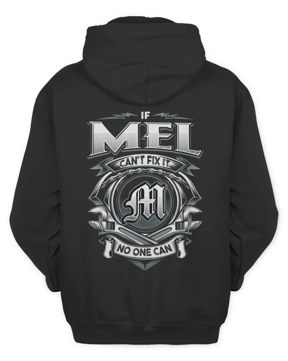 MEL AP81-K4-626 - Personalized Ahmed Quote Apparel “If Ahmed Can't Fix It, No One Can” - Unisex Hoodie - Black