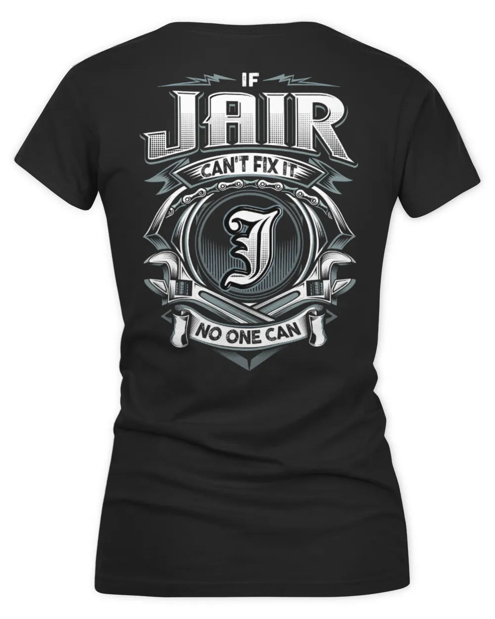 JAIR AP81-K4-626 - Personalized Ahmed Quote Apparel “If Ahmed Can't Fix It, No One Can” - Women's V-Neck T-Shirt - Black