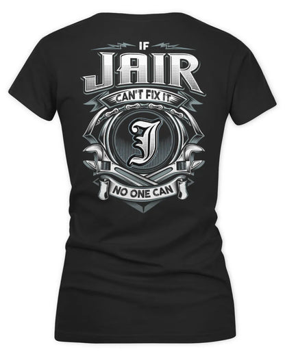 JAIR AP81-K4-626 - Personalized Ahmed Quote Apparel “If Ahmed Can't Fix It, No One Can” - Women's V-Neck T-Shirt - Black