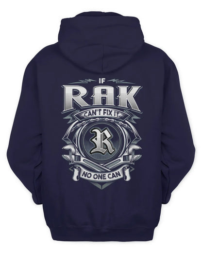 RAK AP81-K4-626 - Personalized Ahmed Quote Apparel “If Ahmed Can't Fix It, No One Can” - Unisex Hoodie - Navy