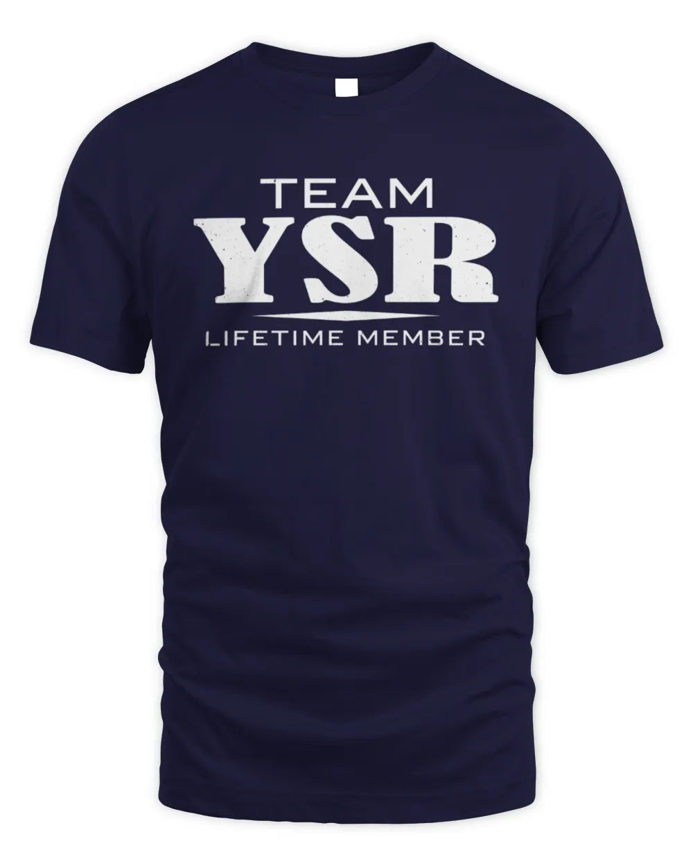 YSR BL62-K4-128 - Personalized “Team NAME Lifetime Member” - Unisex Standard T-Shirt - Navy