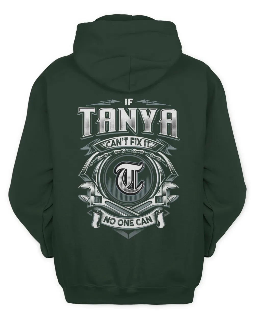 TANYA AP81-K4-626 - Personalized Ahmed Quote Apparel “If Ahmed Can't Fix It, No One Can” - Unisex Hoodie - Forest Green