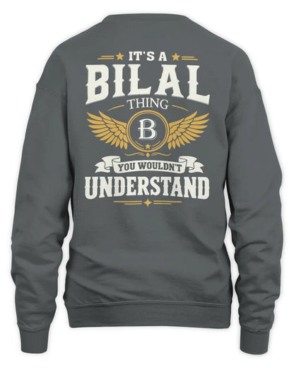 BILAL KT06-M008 It’s a [NAME] Thing – You Wouldn’t Understand | Personalized Vintage T-Shirt - Unisex Sweatshirt - Charcoal
