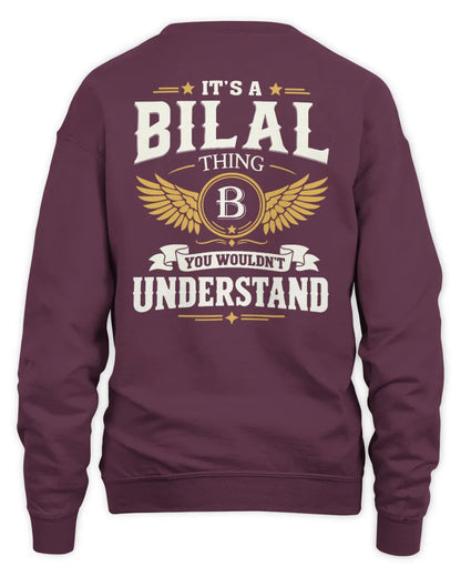 BILAL KT06-M008 It’s a [NAME] Thing – You Wouldn’t Understand | Personalized Vintage T-Shirt - Unisex Sweatshirt - Maroon