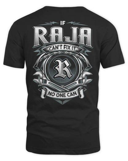 RAJA AP81-K4-626 - Personalized Ahmed Quote Apparel “If Ahmed Can't Fix It, No One Can” - Unisex Standard T-Shirt - Black