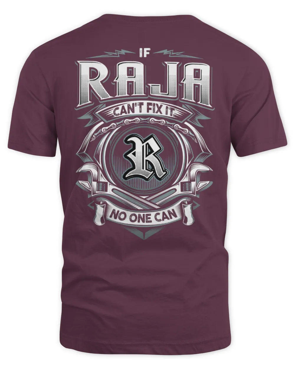 RAJA AP81-K4-626 - Personalized Ahmed Quote Apparel “If Ahmed Can't Fix It, No One Can” - Unisex Standard T-Shirt - Maroon