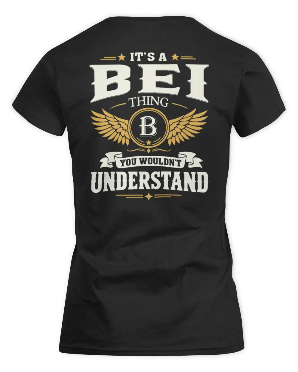 BEI KT06-M008 It’s a [NAME] Thing – You Wouldn’t Understand | Personalized Vintage T-Shirt - Women's Standard T-Shirt - Black