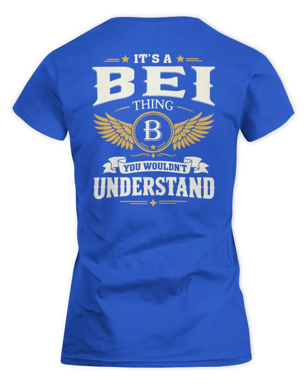 BEI KT06-M008 It’s a [NAME] Thing – You Wouldn’t Understand | Personalized Vintage T-Shirt - Women's Standard T-Shirt - Royal