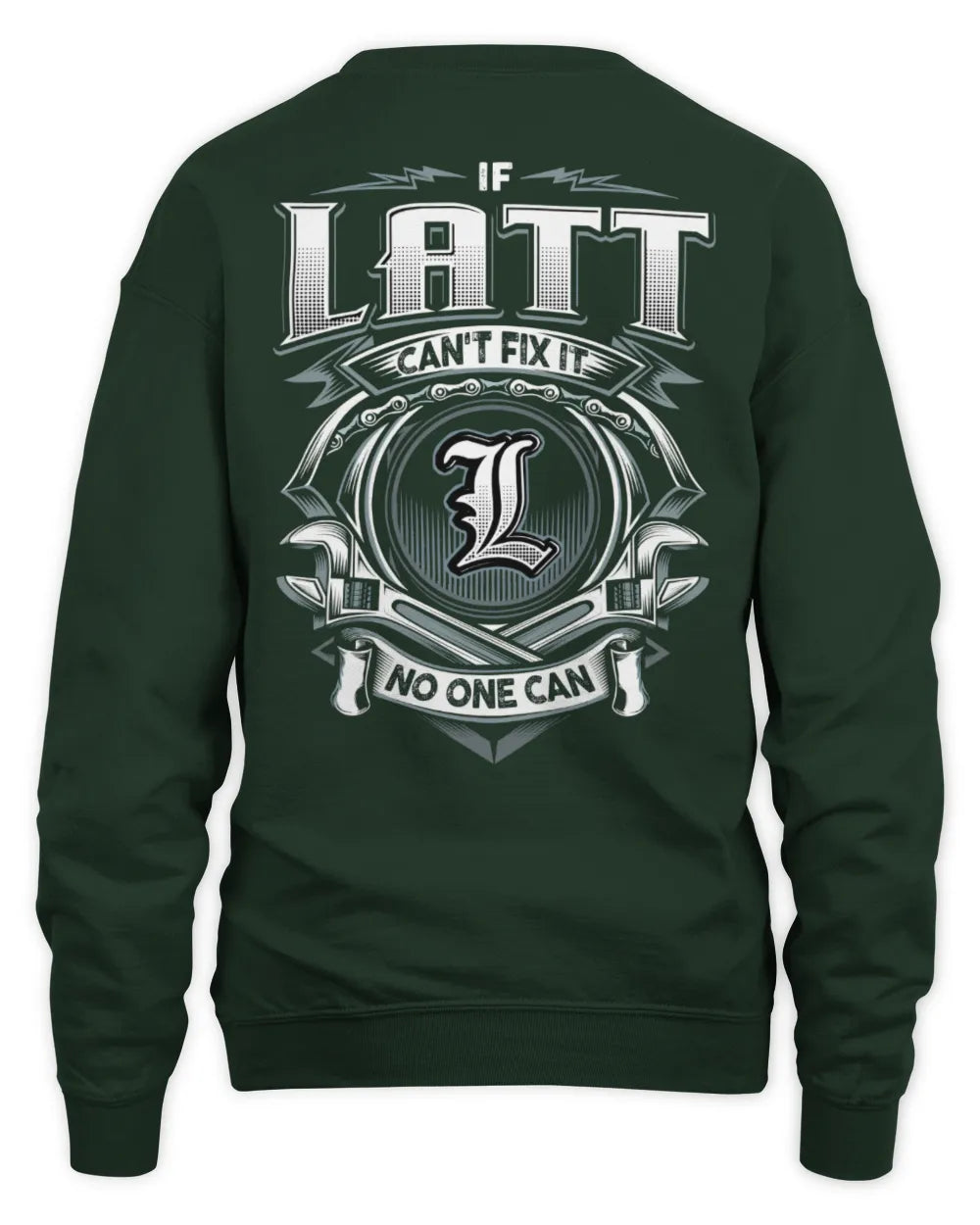 LATT AP81-K4-626 - Personalized Ahmed Quote Apparel “If Ahmed Can't Fix It, No One Can” - Unisex Sweatshirt - Forest Green