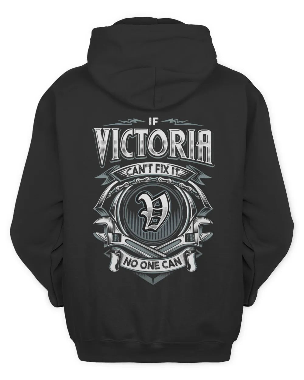 VICTORIA AP81-K4-626 - Personalized Ahmed Quote Apparel “If Ahmed Can't Fix It, No One Can” - Unisex Hoodie - Black