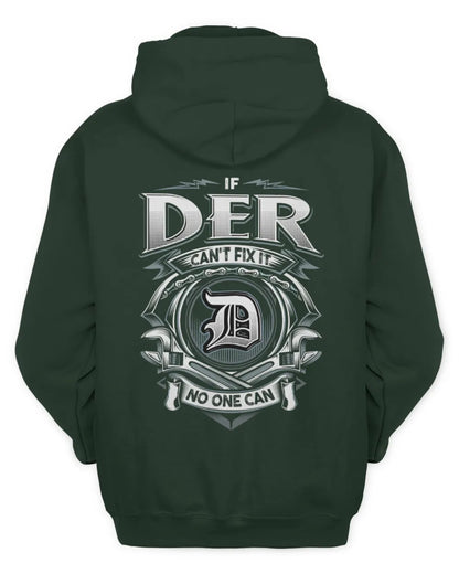 DER AP81-K4-626 - Personalized Ahmed Quote Apparel “If Ahmed Can't Fix It, No One Can” - Unisex Hoodie - Forest Green