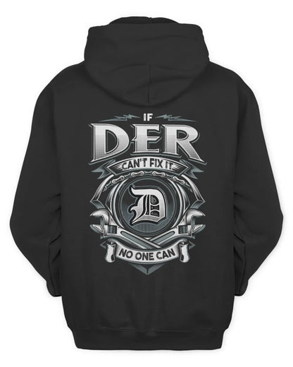 DER AP81-K4-626 - Personalized Ahmed Quote Apparel “If Ahmed Can't Fix It, No One Can” - Unisex Hoodie - Black
