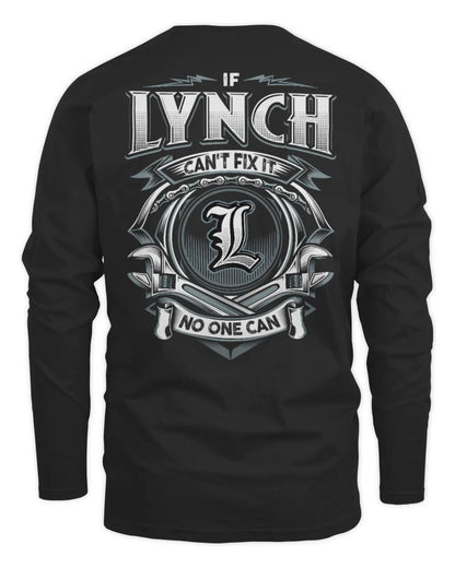 LYNCH AP81-K4-626 - Personalized Ahmed Quote Apparel “If Ahmed Can't Fix It, No One Can” - Men's Long Sleeved T-Shirt - Black