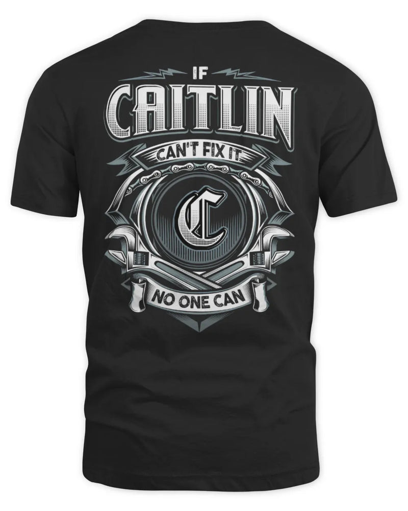 CAITLIN AP81-K4-626 - Personalized Ahmed Quote Apparel “If Ahmed Can't Fix It, No One Can” - Unisex Standard T-Shirt - Black