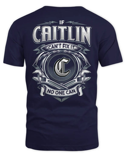 CAITLIN AP81-K4-626 - Personalized Ahmed Quote Apparel “If Ahmed Can't Fix It, No One Can” - Unisex Standard T-Shirt - Navy