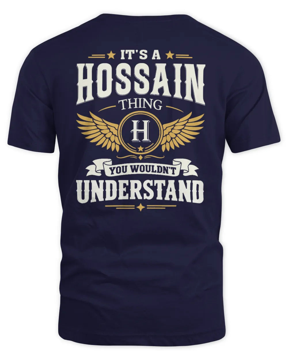 HOSSAIN KT06-M008 It’s a [NAME] Thing – You Wouldn’t Understand | Personalized Vintage T-Shirt - Unisex Standard T-Shirt - Navy