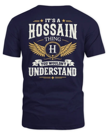 HOSSAIN KT06-M008 It’s a [NAME] Thing – You Wouldn’t Understand | Personalized Vintage T-Shirt - Unisex Standard T-Shirt - Navy