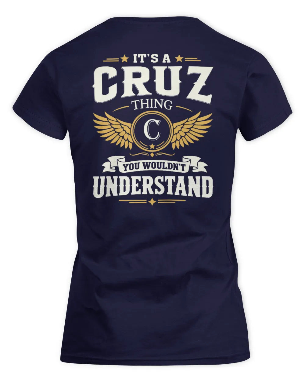 CRUZ KT06-M008 It’s a [NAME] Thing – You Wouldn’t Understand | Personalized Vintage T-Shirt - Women's Standard T-Shirt - Navy
