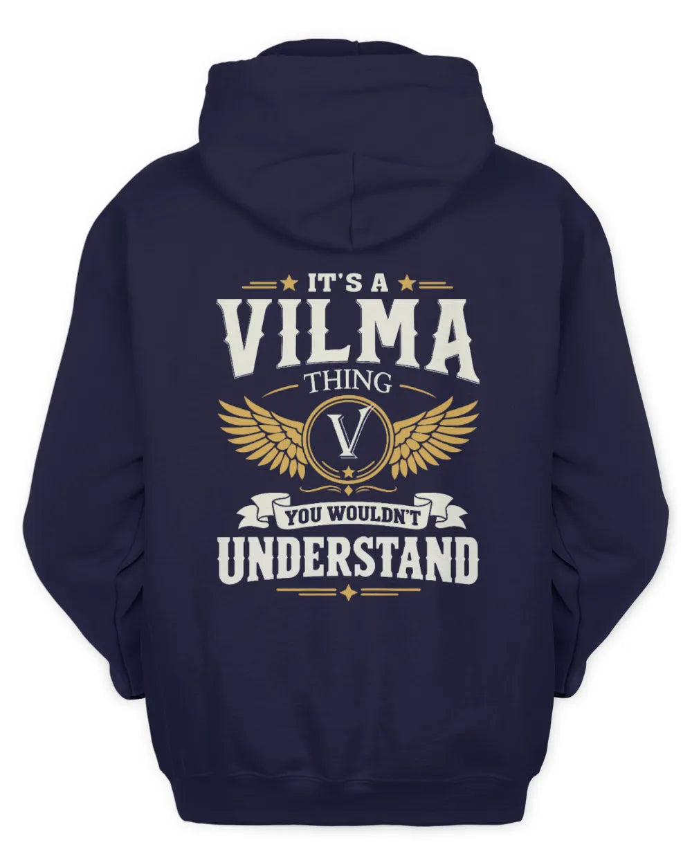 VILMA KT06-M008 It’s a [NAME] Thing – You Wouldn’t Understand | Personalized Vintage T-Shirt - Unisex Hoodie - Navy