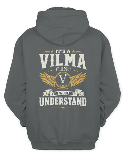 VILMA KT06-M008 It’s a [NAME] Thing – You Wouldn’t Understand | Personalized Vintage T-Shirt - Unisex Hoodie - Charcoal