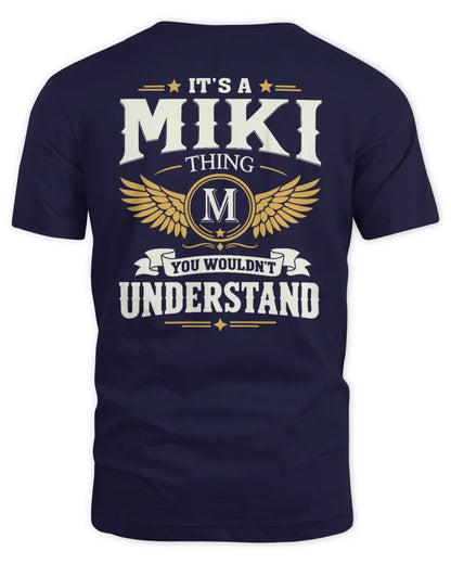 MIKI KT06-M008 It’s a [NAME] Thing – You Wouldn’t Understand | Personalized Vintage T-Shirt - Unisex Standard T-Shirt - Navy