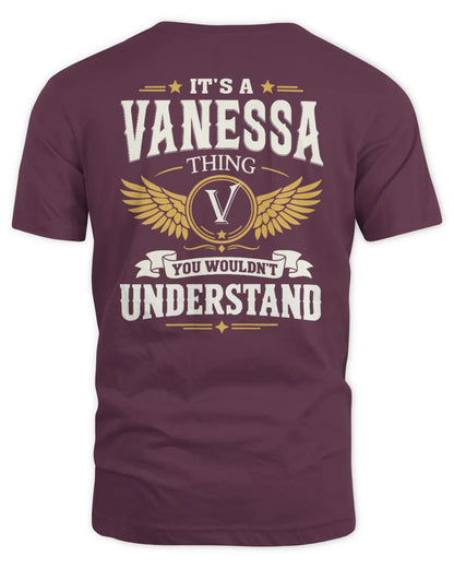 VANESSA KT06-M008 It’s a [NAME] Thing – You Wouldn’t Understand | Personalized Vintage T-Shirt - Unisex Standard T-Shirt - Maroon
