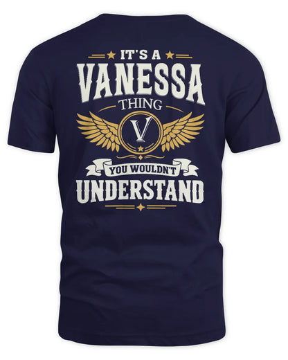 VANESSA KT06-M008 It’s a [NAME] Thing – You Wouldn’t Understand | Personalized Vintage T-Shirt - Unisex Standard T-Shirt - Navy