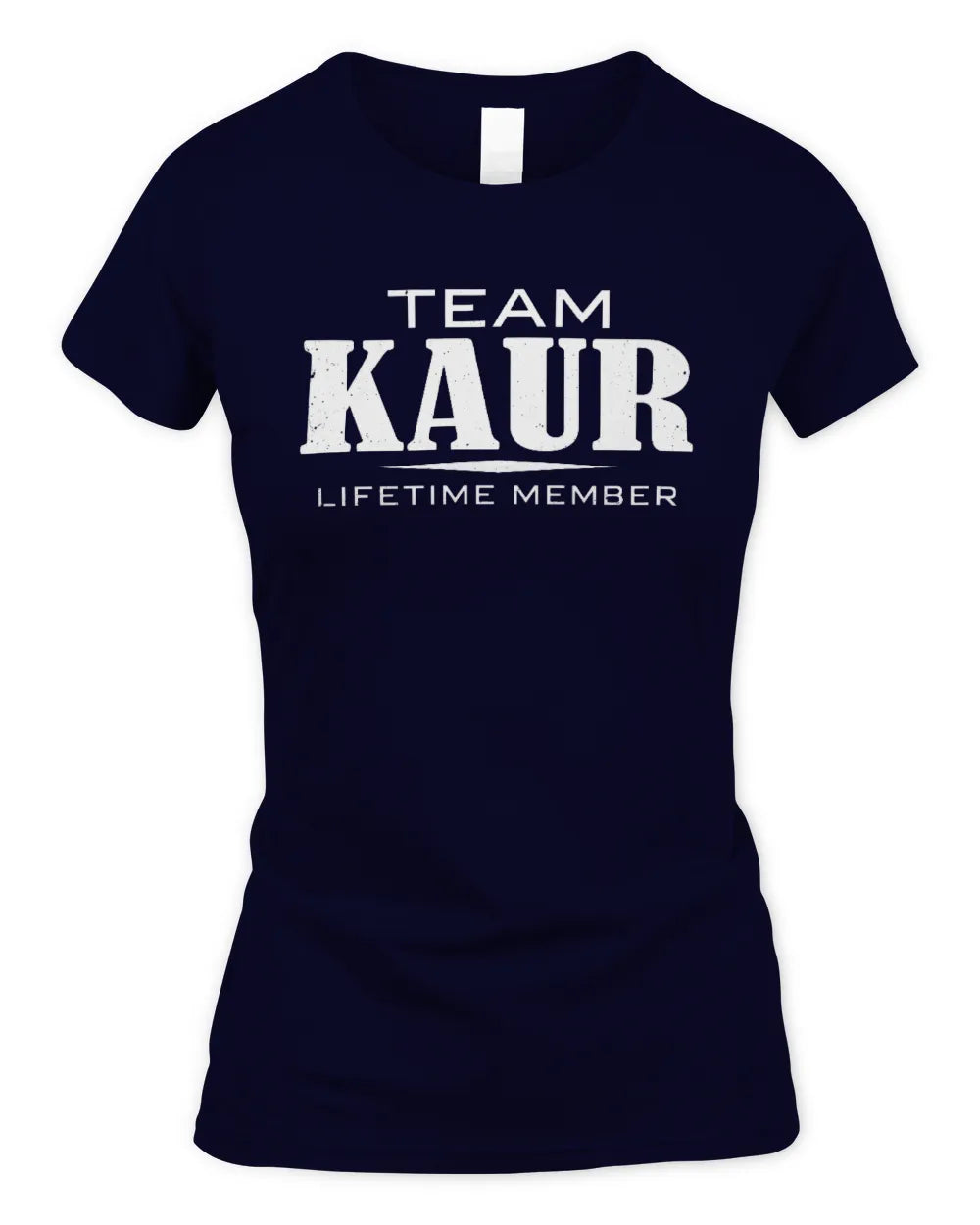 KAUR BL62-K4-128 - Personalized “Team NAME Lifetime Member” - Women's Standard T-Shirt - Navy