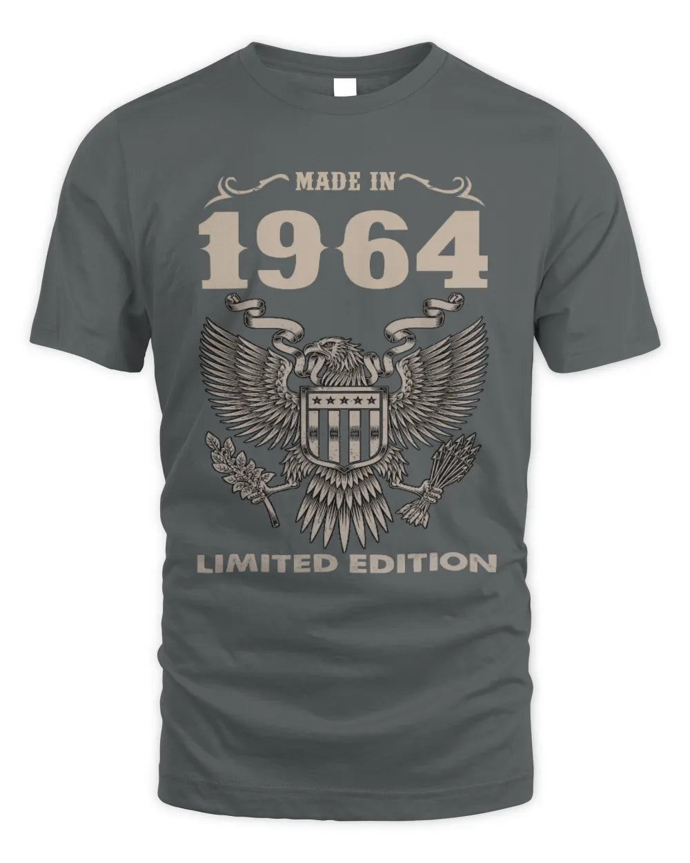 1964 HH89-K2 – Classic Birth Year Limited Edition T-Shirt - Unisex Standard T-Shirt - Charcoal