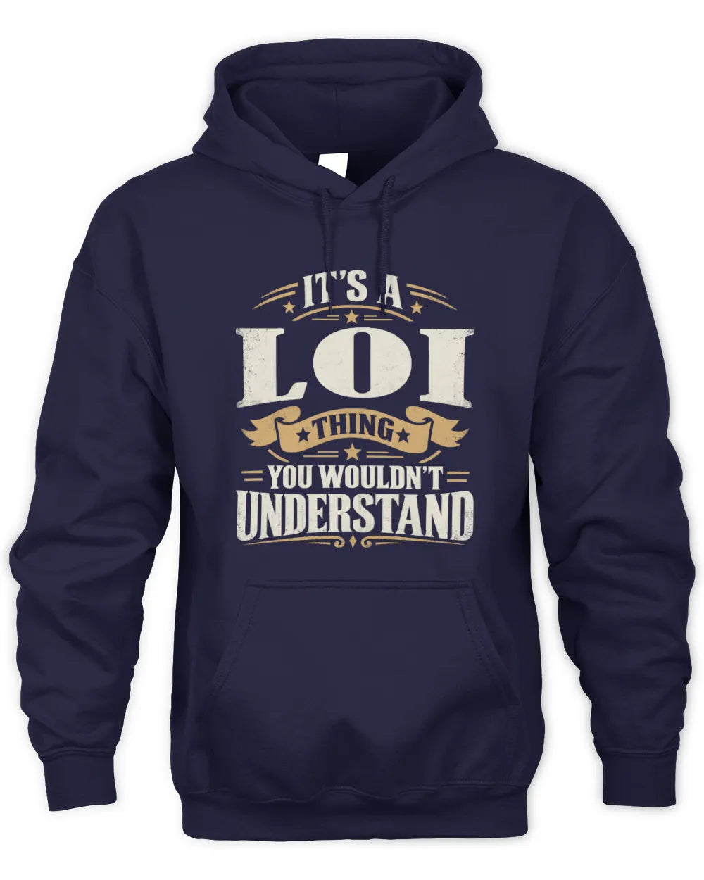 LOI P08 TH51 - Personalized “It’s a/an [NAME] Thing – You Wouldn’t Understand” Shirt - Unisex Hoodie - Navy