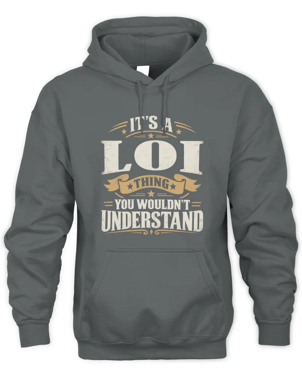 LOI P08 TH51 - Personalized “It’s a/an [NAME] Thing – You Wouldn’t Understand” Shirt - Unisex Hoodie - Charcoal