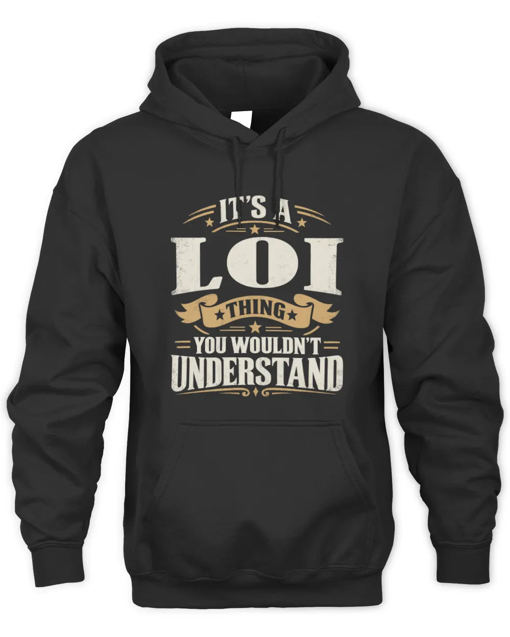 LOI P08 TH51 - Personalized “It’s a/an [NAME] Thing – You Wouldn’t Understand” Shirt - Unisex Hoodie - Black