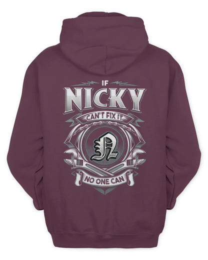 NICKY AP81-K4-626 - Personalized Ahmed Quote Apparel “If Ahmed Can't Fix It, No One Can” - Unisex Hoodie - Maroon