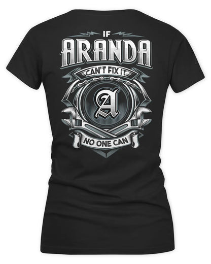 ARANDA AP81-K4-626 - Personalized Ahmed Quote Apparel “If Ahmed Can't Fix It, No One Can” - Women's V-Neck T-Shirt - Black