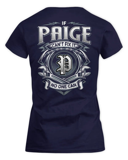PAIGE AP81-K4-626 - Personalized Ahmed Quote Apparel “If Ahmed Can't Fix It, No One Can” - Women's Standard T-Shirt - Navy