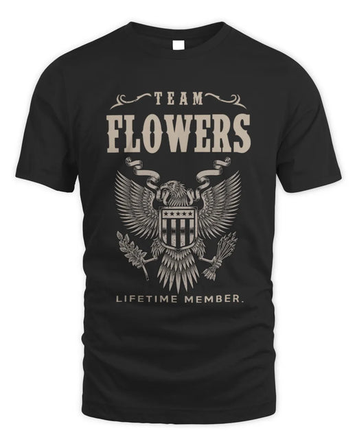 FLOWERS TP06-K82 – Personalized Classic Style Apparel “Team NAME Lifetime Member”