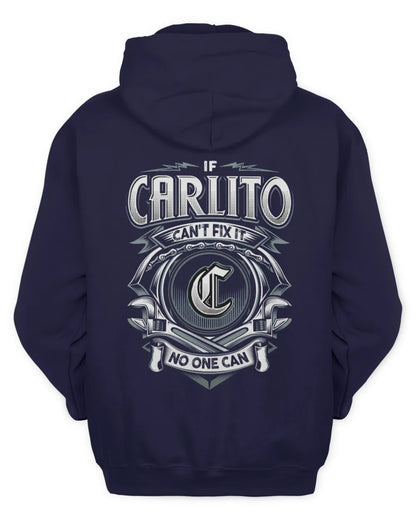 CARLITO AP81-K4-626 - Personalized Ahmed Quote Apparel “If Ahmed Can't Fix It, No One Can” - Unisex Hoodie - Navy