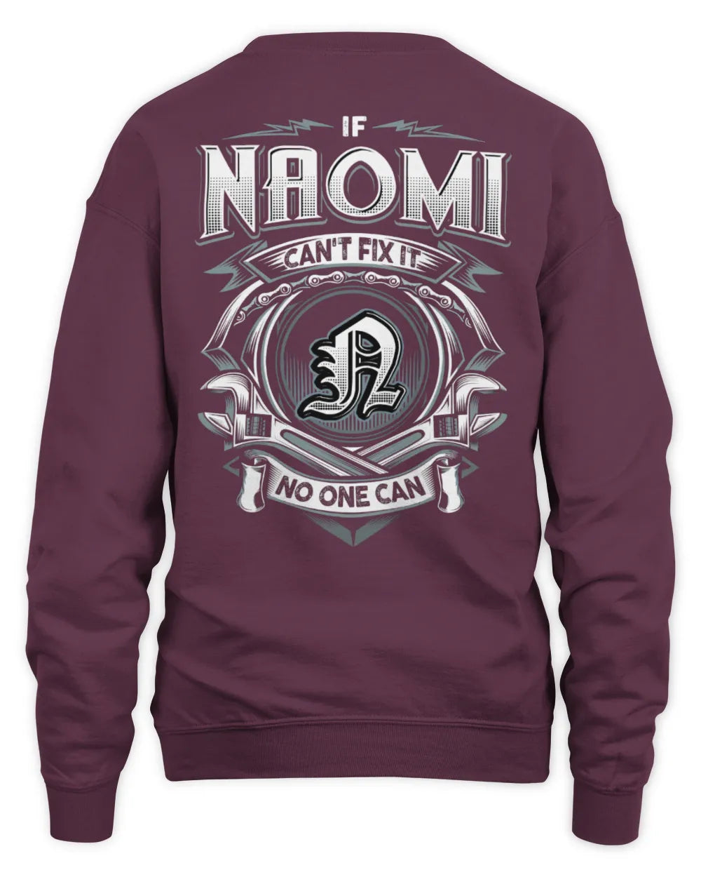 NAOMI AP81-K4-626 - Personalized Ahmed Quote Apparel “If Ahmed Can't Fix It, No One Can” - Unisex Sweatshirt - Maroon