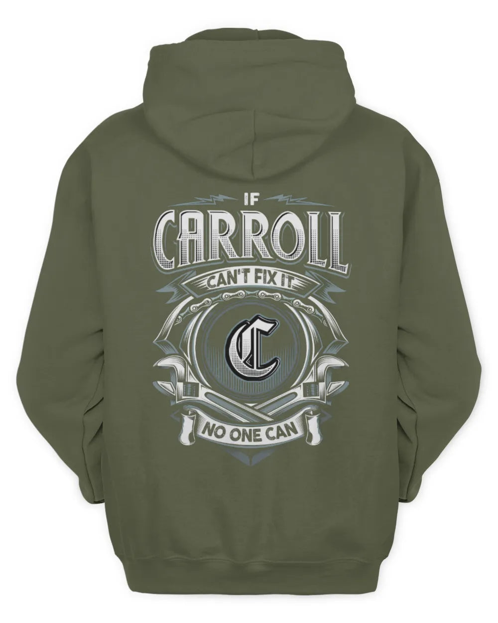 CARROLL AP81-K4-626 - Personalized Ahmed Quote Apparel “If Ahmed Can't Fix It, No One Can” - Unisex Hoodie - Military Green