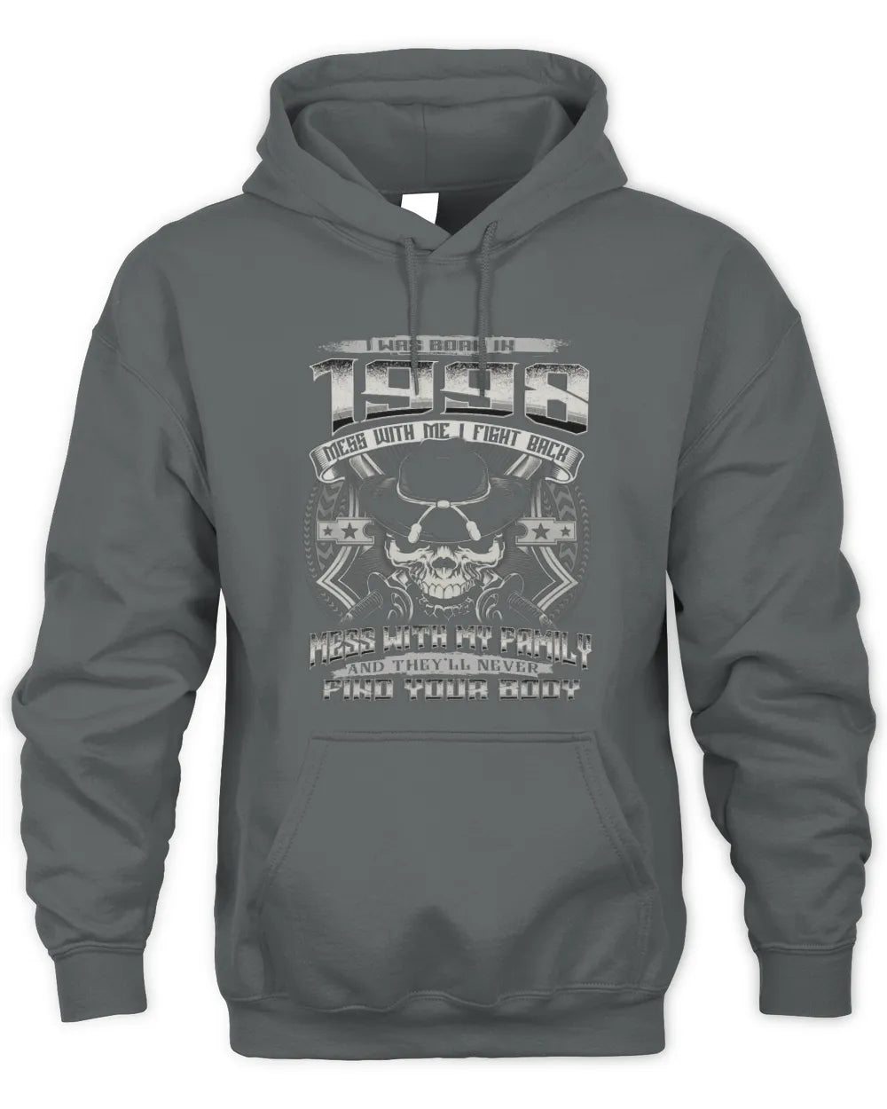 1998 HH89-K2 – Protective Family Quote T-Shirt - Unisex Hoodie - Charcoal